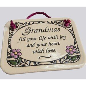 Grandma Hanging Ceramic Plaque Trinity Pottery Rice Lake Wisconsin